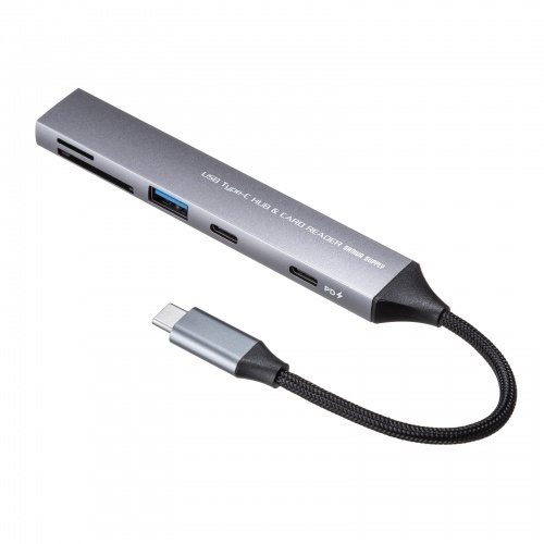 ＵＳＢ　５Ｇｂｐｓ　３ポート　スリム　ハブ（カードリーダー付き）　ＵＳＢ－５ＴＣＰＣ２９ＧＭ　■お取り寄せ品