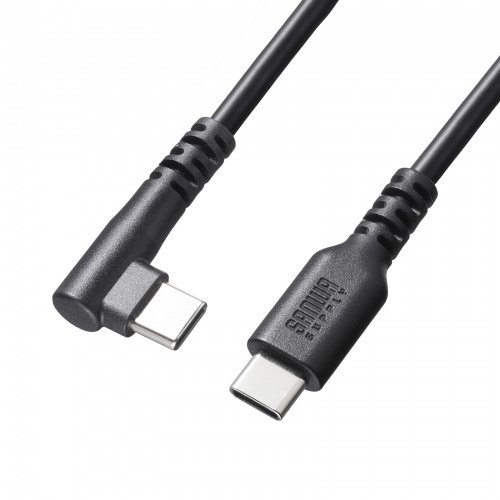ＵＳＢ　２．０　Ｔｙｐｅ－Ｃケーブル（片側Ｌ型コネクタ・６０Ｗ・２ｍ）　ＫＵ－ＣＣＰ６０Ｌ２０ＴＫ２　■お取り寄せ品