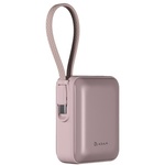 ＶＩＯＮＴＡ　Ｑ　Ｐｉｎｋ　ケーブル内蔵型ウルトラコンパクトモバイルバッテリー　１００００ｍＡｈ　■お取り寄せ品