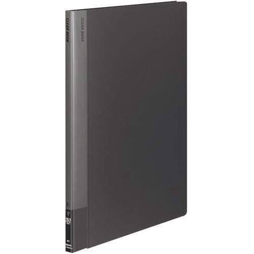 クリヤーブック固定式　Ｂ４縦　２０Ｐ　ダークグレー