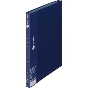 クリアーファイル　スーパーエコノミーＢ５タテ　２０Ｐ紺　【お取り寄せ品】１１営業日以内届