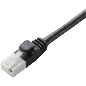 ＬＡＮケーブル／ＣＡＴ６対応／ＥＵ　ＲｏＨＳ指令準拠／爪折れ防止／簡易パッケージ仕様／１５ｍ／ブラック　■お取り寄せ品