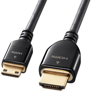 イーサネット対応ハイスピードＨＤＭＩミニケーブル（ブラック・３ｍ）　ＫＭ－ＨＤ２２－３０Ｋ　■お取り寄せ品