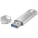 ＵＳＢ－Ａ＆ＵＳＢ－Ｃ搭載ＵＳＢメモリー（ＵＳＢ３．２　Ｇｅｎ１）　３２ＧＢ　シルバー　■２営業日内届