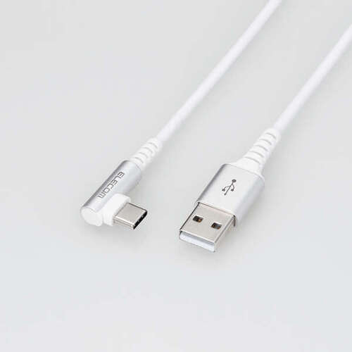 ＵＳＢケーブル／Ａ－Ｃ／認証品／Ｌ字コネクタ／１．２ｍ／ホワイト　ＭＰＡ－ＡＣＬ１２ＮＷＨ　■お取り寄せ品