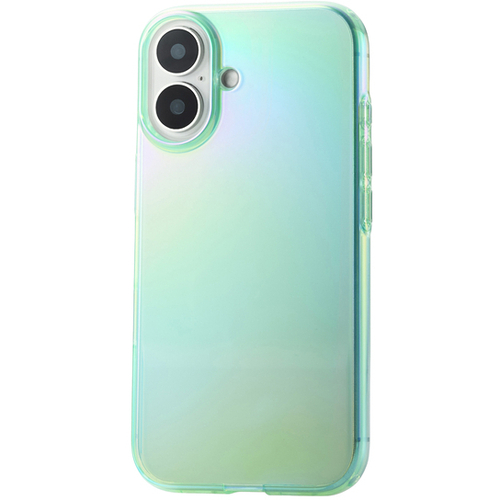ｉＰｈｏｎｅ　１６用ソフトケース／クリアオーロラ／Ｍｅｌｉａｎｏ／グリーン　ＰＭ－Ａ２４ＡＵＣＡＧＮ　■お取り寄せ品