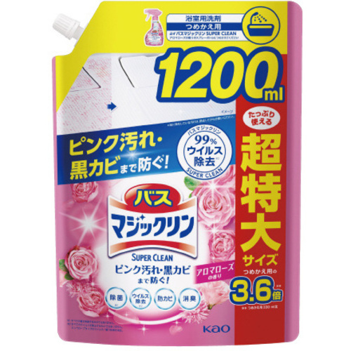 バスマジＳクリーンローズ１２００ｍｌ&times;６