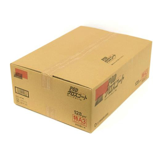 ＰＯＤグロスコート紙＜１２８＞４５０&times;３２０ｍｍＹ目　２５０枚&times;４冊