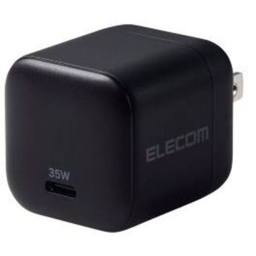 ＡＣ充電器／ＵＳＢ充電器／ＵＳＢ　ＰＤ対応／３５Ｗ／ＵＳＢ－Ｃ×１／スイングプラグ／ブラック　■お取り寄せ品