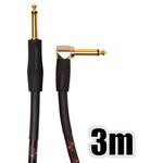 楽器用ケーブル／２４Ｋ金メッキ／３ｍ／ＴＳフォン－ＴＳフォン／片Ｌ字型　ＲＩＣ－Ｇ１０Ａ　■お取り寄せ品
