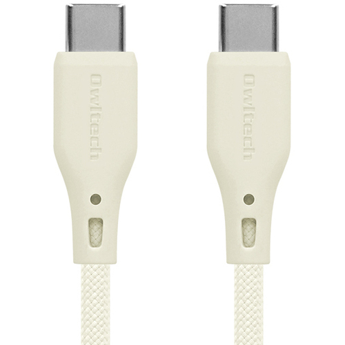ＵＳＢケーブル／ＵＳＢ２．０／Ｃ－Ｃ／シリコン／１．５ｍ／キナリ　ＯＷＬ－ＣＢＳＲＣＣ１５－ＫＩ　■お取り寄せ品