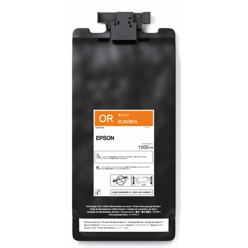 ＳｕｒｅＣｏｌｏｒ用　インクパック／１５００ｍｌ（オレンジ）　ＳＣ３５ＯＲ１５　■お取り寄せ品