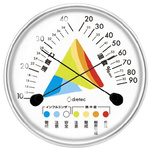 Ｏ－３２９ＷＴ　アナログ温湿度計ホワイト