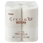 クレシアＥＦトイレット１００ｍ　シングル　８ロール