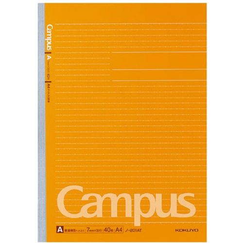 キャンパスノートＡ４（ドット罫）Ａ罫　４０枚&times;５