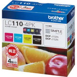 純正インク　ＬＣ１１０－４ＰＫ　４色パック