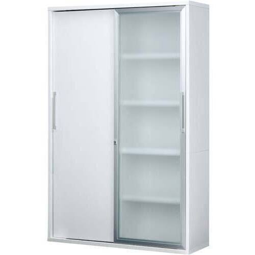 ◇ポルト３木製ストレージ高１８５０幅１２００引扉Ｗ　【組立サービス付】　※搬入経路チェック※