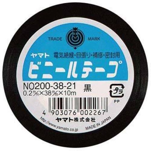 ビニールテープ　３８ｍｍ&times;１０ｍ　黒