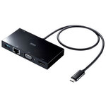 ＵＳＢ　Ｔｙｐｅ－Ｃモバイルドッキングステーション　ＵＳＢ－３ＴＣＨ３０ＢＫ　■２営業日内届