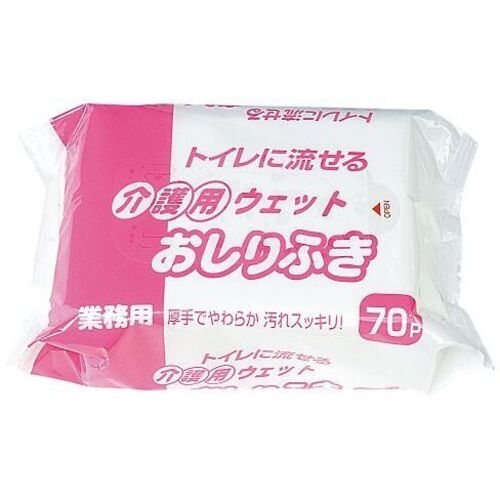 トイレに流せる介護用ウェットおしりふき　ケース販売　Ｍ００５８