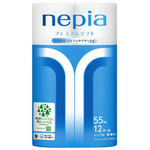 ネピアプレミアムロール無香　シングル５５ｍ　１２個