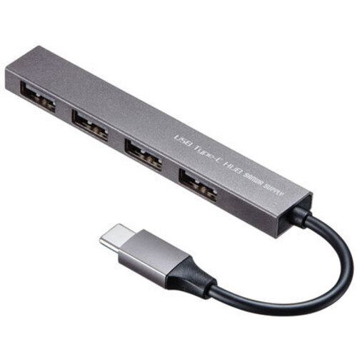 ＵＳＢ　Ｔｙｐｅ－Ｃ　ＵＳＢ２．０　４ポート　スリムハブ　ＵＳＢ－２ＴＣＨ２３ＳＮ　■お取り寄せ品