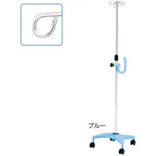 イルリガードルスタンド（ネスティングタイプ）　４本架　ブルー　ＳＡＰ４－Ｈ　８－８２９０－０２