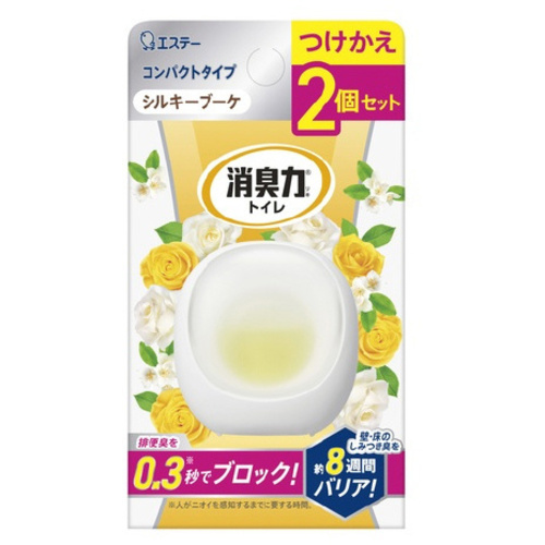 消臭力コンパクトトイレ用つけかえ２個　Ｓブーケ&times;３