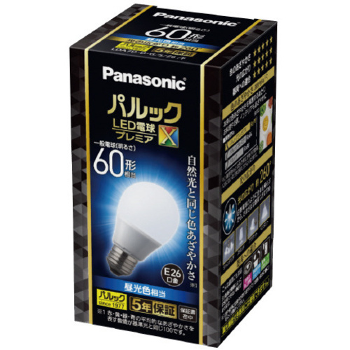 ＬＥＤ電球プレミアＸ　Ｅ２６　全方向６０形　昼光色
