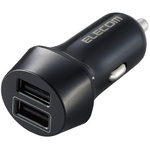 シガーソケット　１２Ｗ　ＵＳＢ×２　ブラック