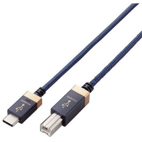 ＡＶケーブル／ＵＳＢ　Ｔｙｐｅ－Ｃ　ｔｏ　Ｂ／ＵＳＢ２．０／１ｍ／ネイビー　ＤＨ－ＣＢ１０　■お取り寄せ品