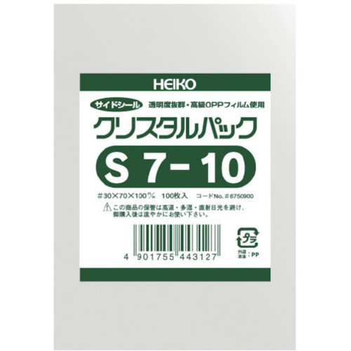 クリスタルパック　Ｓ　７－１０　１００枚