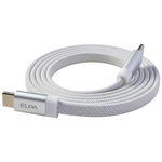 マグピタ　マグネットＵＳＢケーブル　平形　フラット　ＰＤ６０Ｗ　Ｃ　ｔｏ　Ｃ　１．０ｍ　ホワイト　■お取り寄せ品