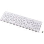 キーボード／無線２．４ＧＨｚ／静音／フルサイズ／メンブレン式／ホワイト　ＴＫ－ＱＴ１１ＦＤＭＷＨ　■お取り寄せ品