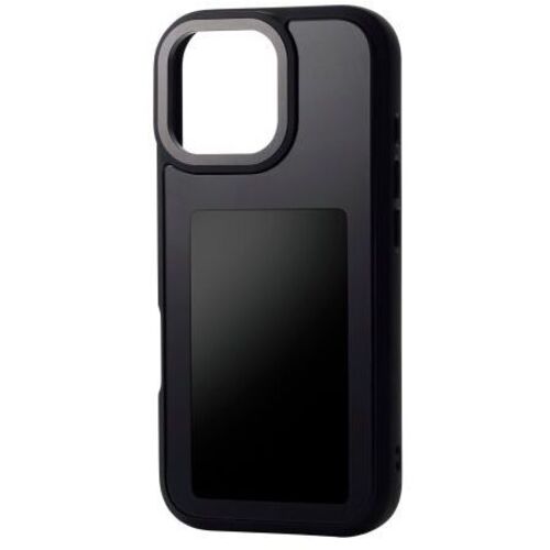 ｉＰｈｏｎｅ　１７／背面ディスプレイケース／着せ替え／耐衝撃／ブラック　ＰＭ－Ａ２５ＡＥＩＮＫ０１ＢＫ　■お取り寄せ品