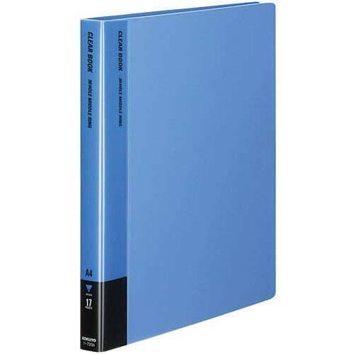 クリヤーブック替紙式青Ａ４縦背幅２７ｍｍ１０冊