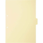 カラー仕切カード　Ａ４縦　第３山　黄　２０枚