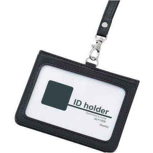合皮製ＩＤカードホルダーブラック