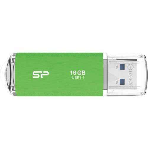 キャップ式ＵＳＢメモリ　Ｂ０２　１６ＧＢ　緑　３個
