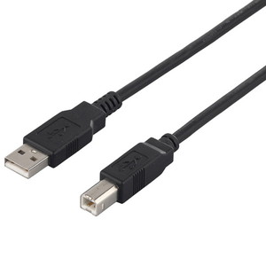 ＵＳＢ２．０　Ａ　ｔｏ　Ｂ　環境対応ケーブル　５．０ｍ　ブラック　■お取り寄せ品