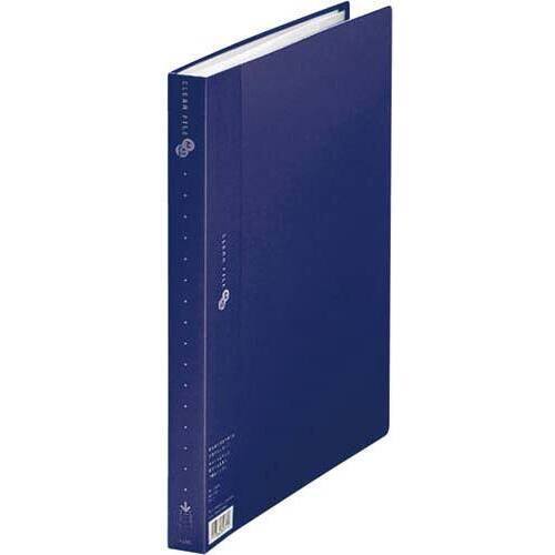 クリアーファイル　スーパーエコノミーＡ４縦　４０Ｐ紺１０冊