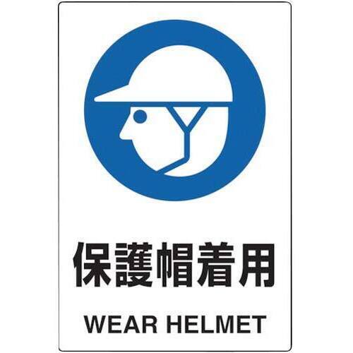 ２ケ国語ＪＩＳ規格安全標識保護帽着用
