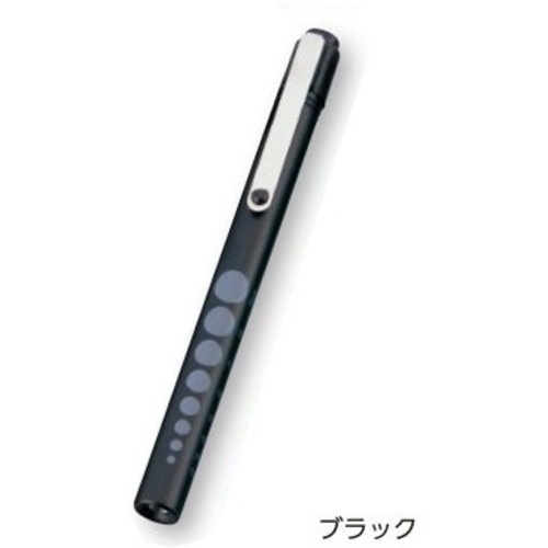 白色ＬＥＤアルカプッシュライト　φ１２×１３７ｍｍ　ブラック　　４５７１２２１９８０５６４　●ご注文は２個から