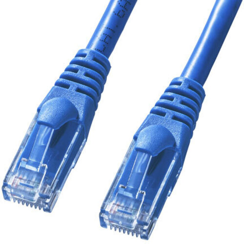 カテゴリ６Ａより線ＬＡＮケーブル（ブルー・０．１５ｍ）　ＫＢ－Ｔ６ＡＹ－００１５ＢＬ　■お取り寄せ品