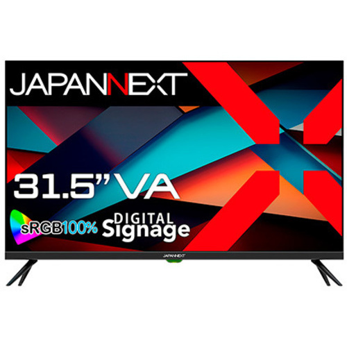 液晶ディスプレイ　３２型／１３６６×７６８／ＨＤＭＩ×２、ＵＳＢ×２／ブラック／スピーカー有／１年保証　■お取り寄せ品