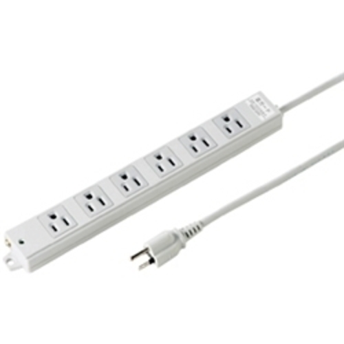 工事物件雷ガードタップ　３Ｐ・６個口　マグネット付き　３ｍ　ＴＡＰ－Ｋ６ＮＳＰ－３　■お取り寄せ品
