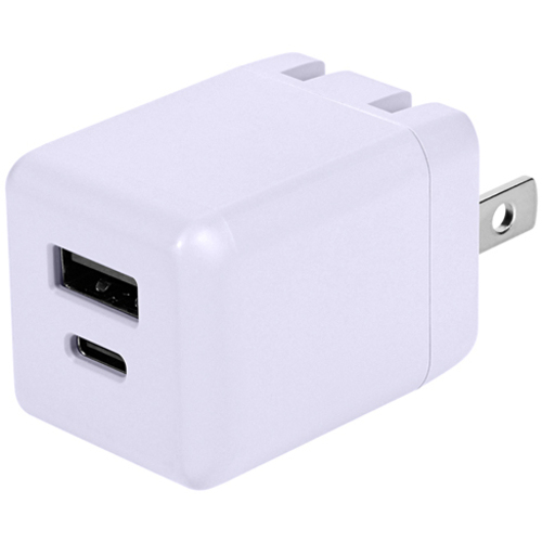 ＡＣ／ＵＳＢ充電器／ＰＤ２０Ｗ／２ポート／ライラックパープル　ＯＷＺ－ＡＰＤ２０Ａ１Ｃ１Ｒ－ＰＵＡ　■お取り寄せ品
