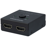 ＨＤＭＩセレクタ　４Ｋ対応　２ポート　双方向対応　ブラック　ＧＨ－ＨＳＷＭ２Ｃ－ＢＫ　■お取り寄せ品