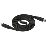 ＵＳＢ－Ｃ　ｔｏ　Ｃ　編組ケーブル　フラット　２４０Ｗ　１Ｍ　ブラック　ＣＡＢ０２７ｑｃ１ＭＢＫ　■お取り寄せ品