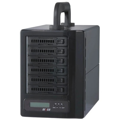 ２．５インチＮＶＭｅ／ＳＡＳ／ＳＡＴＡ　６ベイＲＡＩＤユニット　ＡＲＣ－８０５０Ｔ５Ｕ－６ＭＮ　■お取り寄せ品